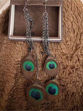 Handmade Peacock Earrings